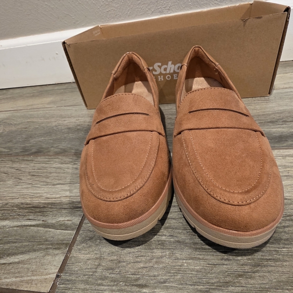 Dr. Scholl's Women's Brown Slip-On Loafers - Picture 2 of 6